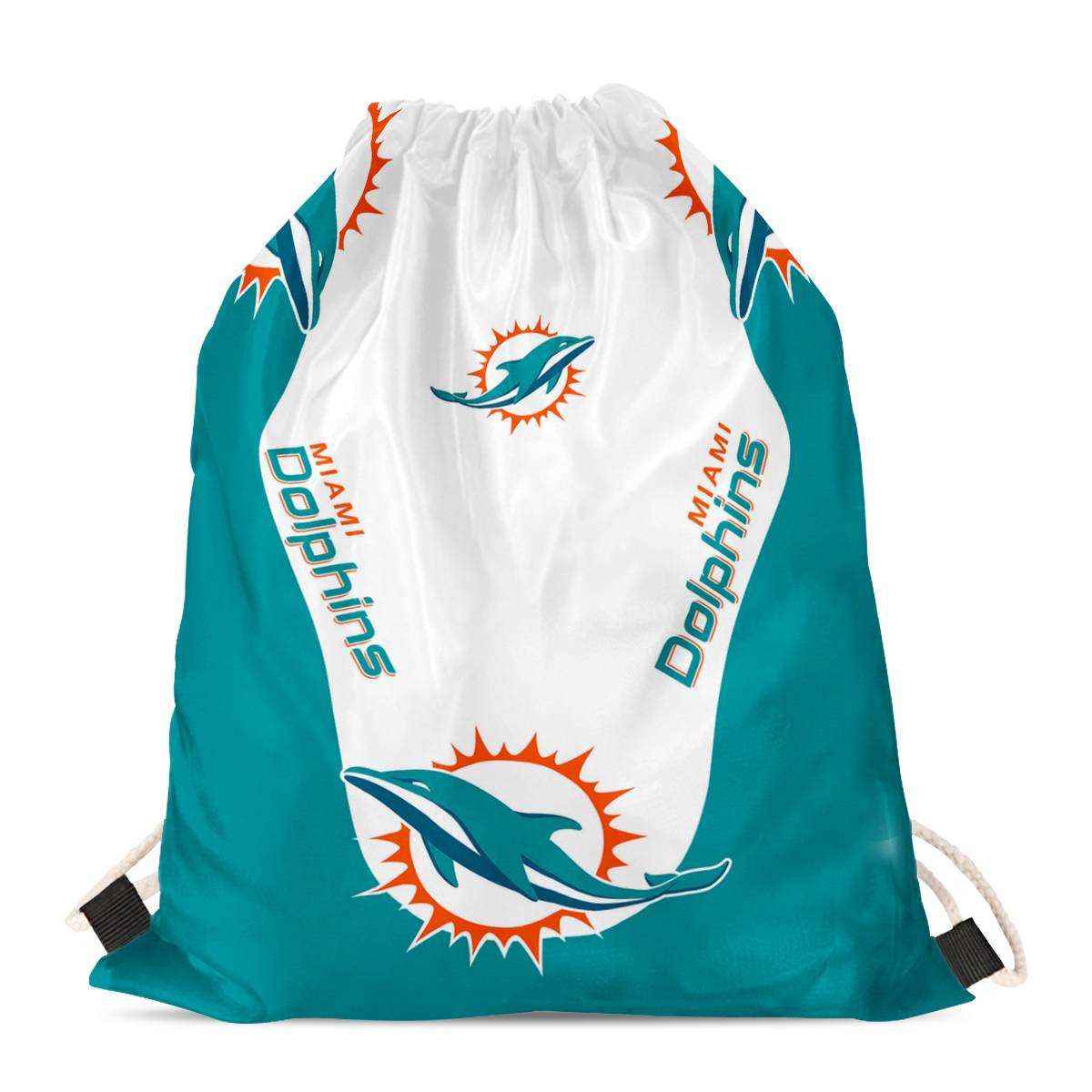 Miami Dolphins Drawstring Backpack sack / Gym bag 18